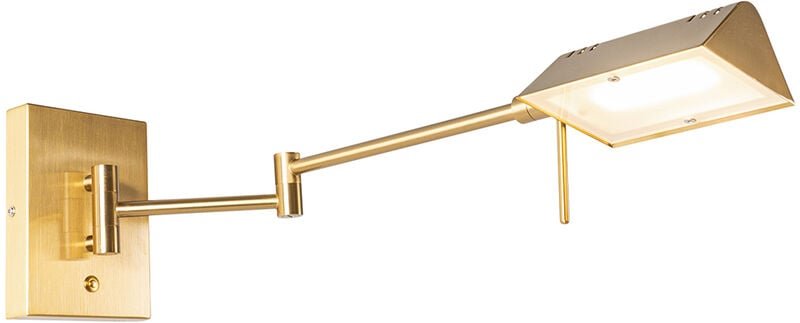 Design Wandleuchte Messing inkl. led dimmbar - Notia