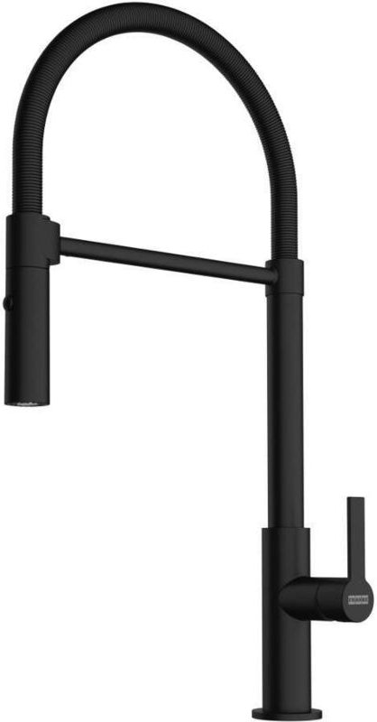 Franke Maris Slim - Spültischarmatur FS 2845.901, mit flexiblem Arm und Brause, mattschwarz 115.0728.396