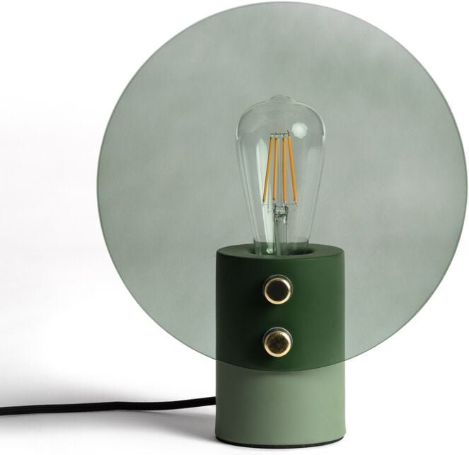 Ledkia - Tischlampe Metall und Glas Katia Grün