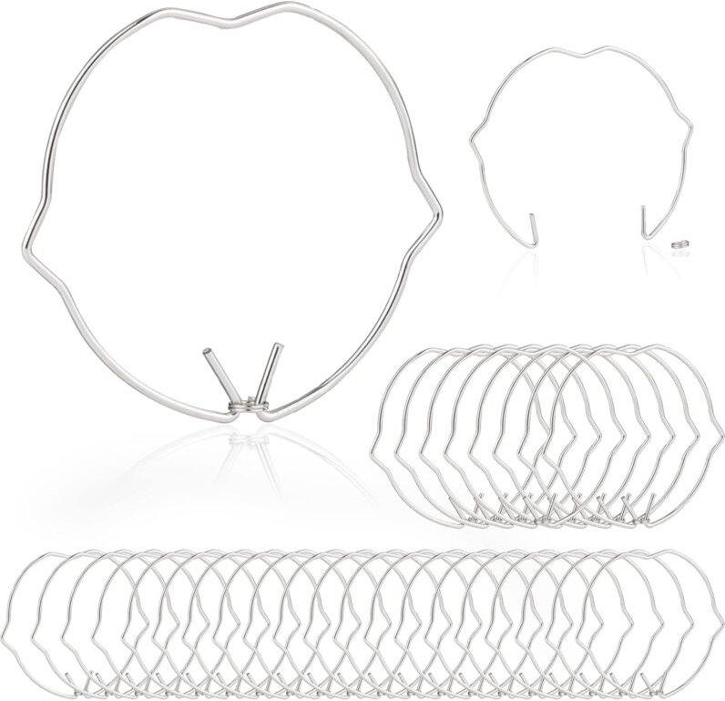 30 Stück Lampenbefestigungsringe für 50 mm MR16 GU10 LED-Strahler, MR16 GU10 Verschlussclip, Lampenbefestigungsringe - L...
