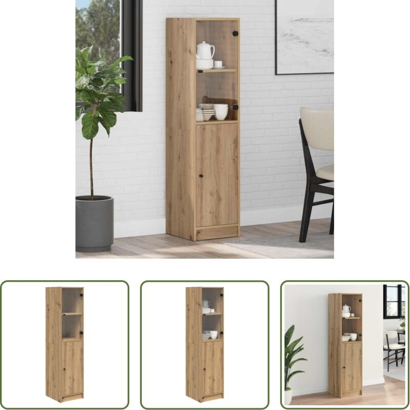 Hochschrank - Highboard Artisan-Eiche 35 x 37 x 142 cm Holzwerkstoff