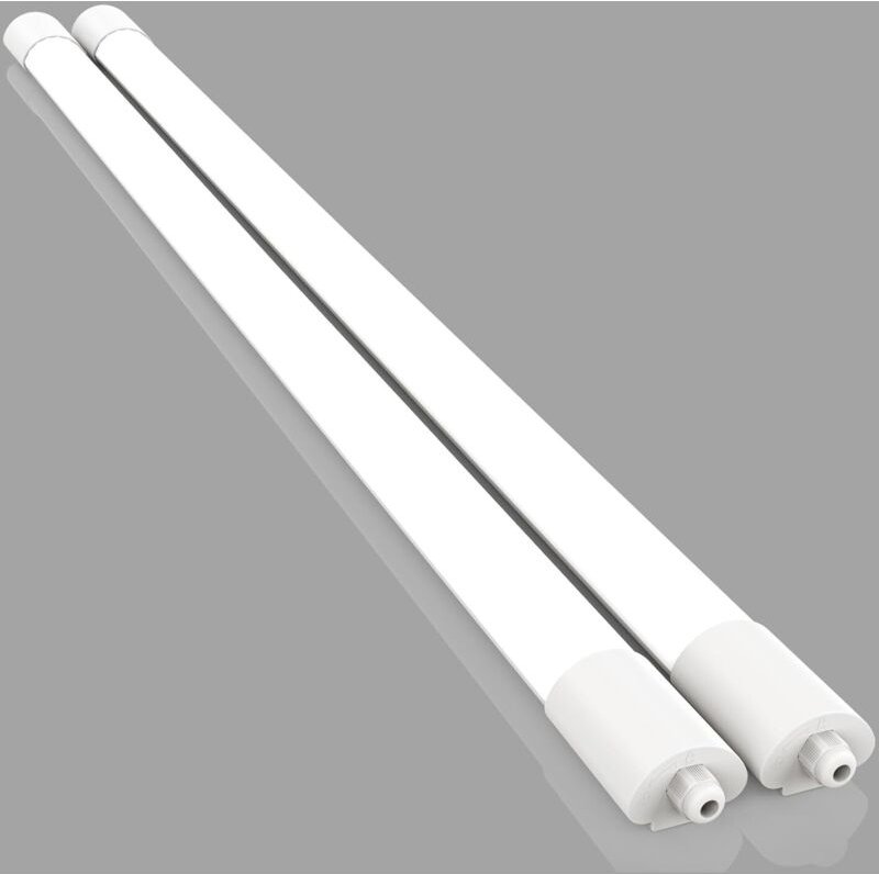 Amdelne 2er LED Feuchtraumleuchte 120cm, mit 36W 3600LM Deckenleuchte Feuchtraum, Wasserfest Wasserdicht IP65 Verknüpfba...