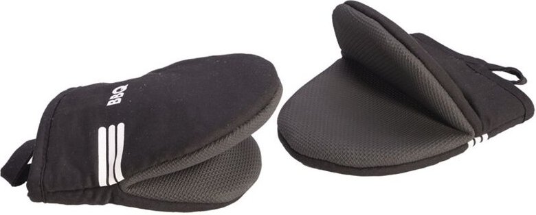 Mini guantes de cocina de algodón con agarre de neopreno grueso MINI BBQ negro 1 par