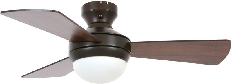 Deckenventilator Airlie Hugger Bronze 91 cm mit Licht