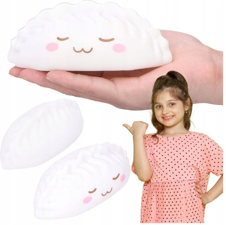 Silikon-Nachtlampe in Form einer DUMPLING Weiche batteriebetriebene Lampe