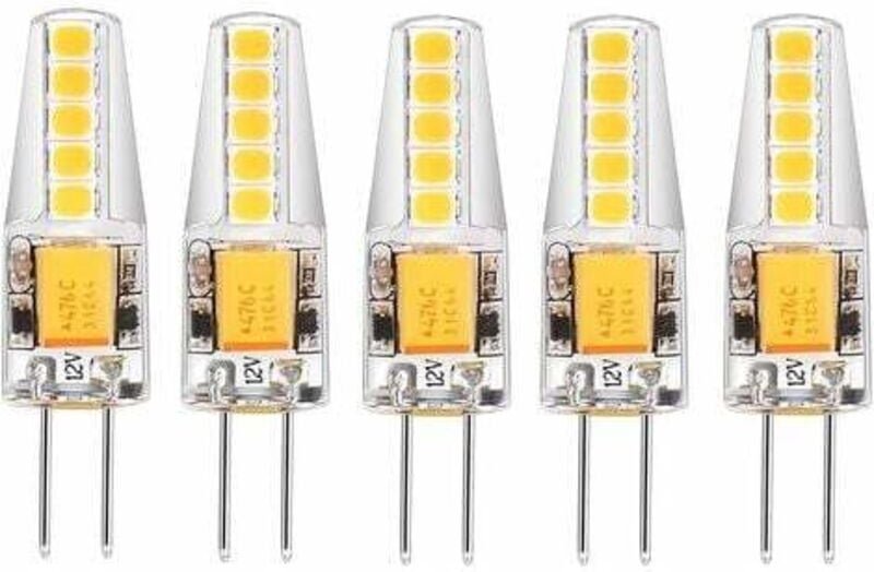 Lablanc - Packung mit 5 G4-LED-Lampen, natürliches Weiß, 4000 k ac/dc, 12 v, 3 w, 200 lm, Ersatz für G4-20-W-Halogen, ke...