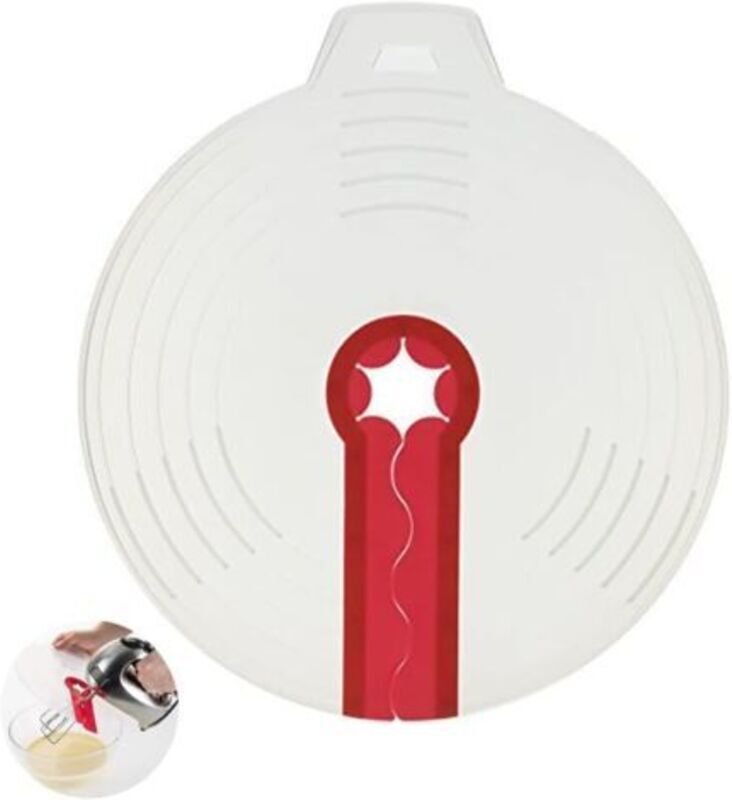 Silikon-Spritzschutzdeckel, Spritzschutzdeckel, Silikon-Rührschüsseldeckel zum Schutz vor lästigen Spritzern, Schneebese...