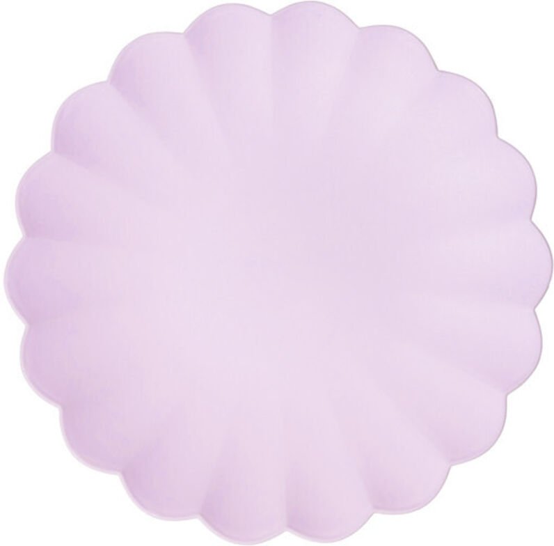Kunststoffteller Frill, 22 x 22 cm, lila (1 Packung / 4 Stk.)