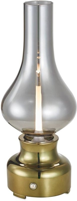 Thumbnail - Led Tischlampe 'Maxentius' aus Glas dimmbar für Wohnzimmer & Esszimmer von Lindby