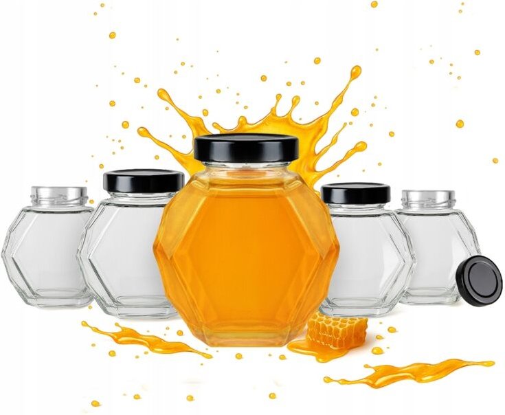 20x GUCIO Glasgefäße 200ml für Honig, Marmelade, Kerzen, Hochzeitsflaschen