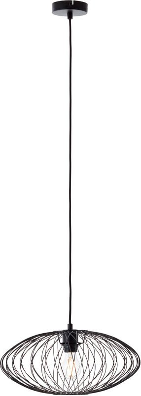 Lampe Norden Pendelleuchte 40cm schwarz matt Metall/Glas schwarz 1x A60, E27, 40 w - Brilliant