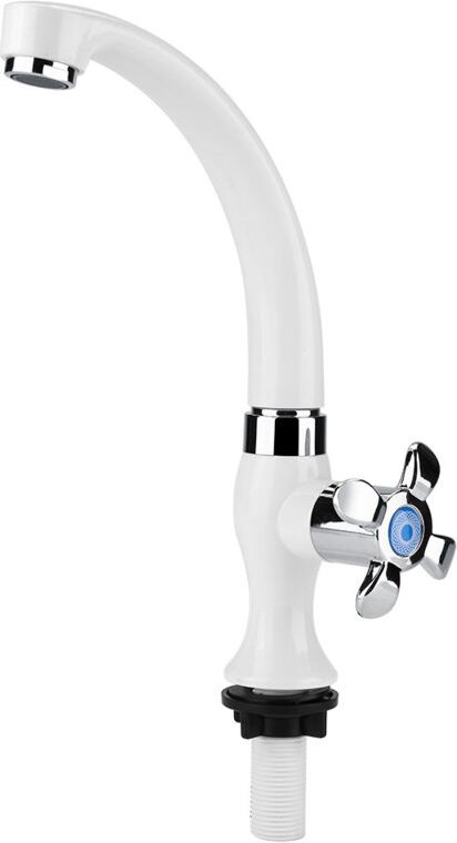 Küchenarmatur, Einhebelmischer, Kaltwasserhahn, Küchenarmatur aus ABS-Kunststoff, Wandmontierte Spültischarmatur (Griff:...