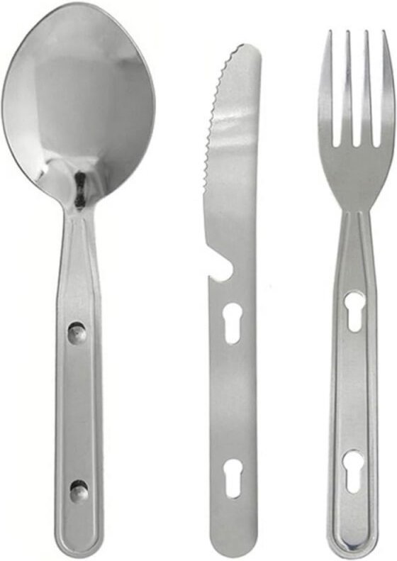 Cubiertos camping inox