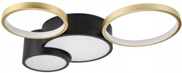 Lamkur Alizee 50980 Deckenleuchte schwarz und gold 40 cm