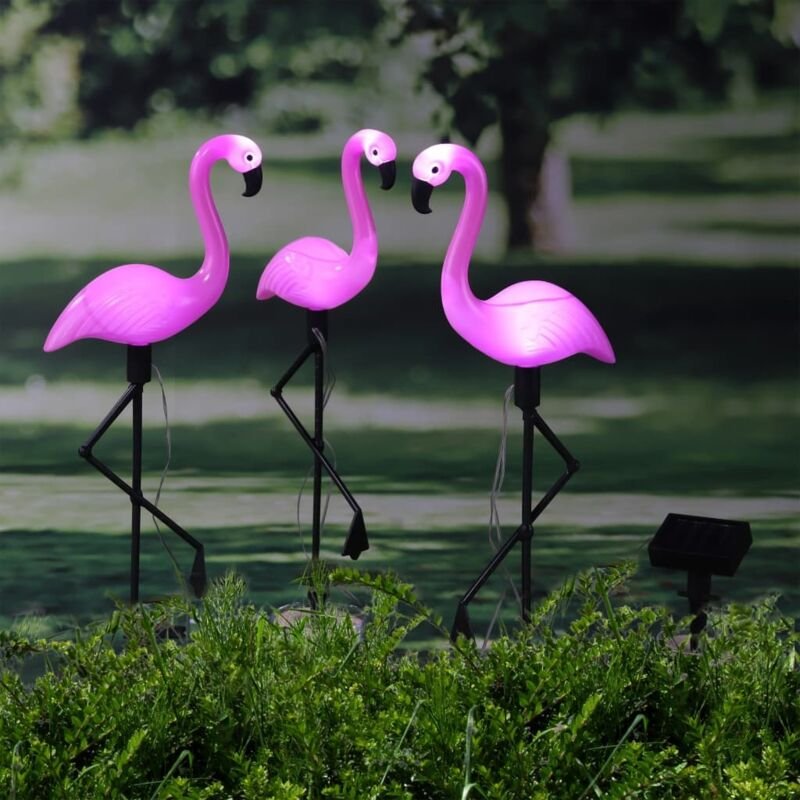 Thumbnail - Solar LED Gartenleuchten Flamingo 3-tlg. HI