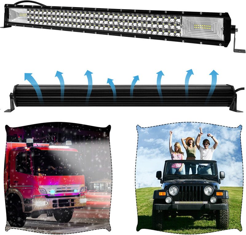 Uiserbt 405W led Zusatzscheinwerfer 12V/24V Zusatzscheinwerfer Auto Offroad Flutlicht Arbeitslicht Reflektor Scheinwerfe...