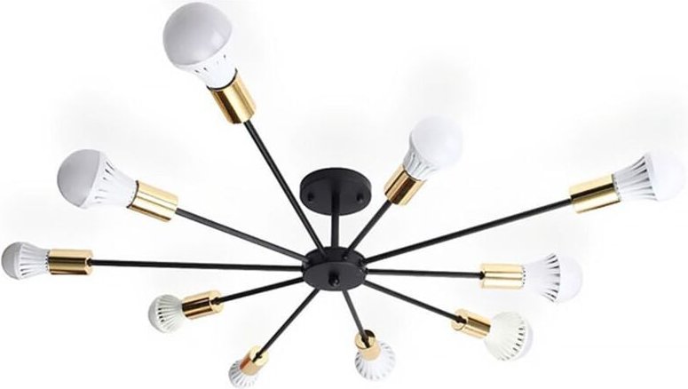 Toolight - lampe spider 10 black gold APP503-10C