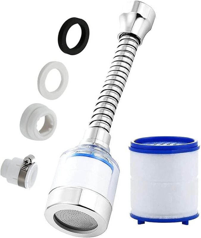 Küchenarmatur mit Entchlorung, Wasserreinigung, Hochdruckfunktion, erhöhter Wasserdruck, Wassersparfunktion, Schaumbraus...