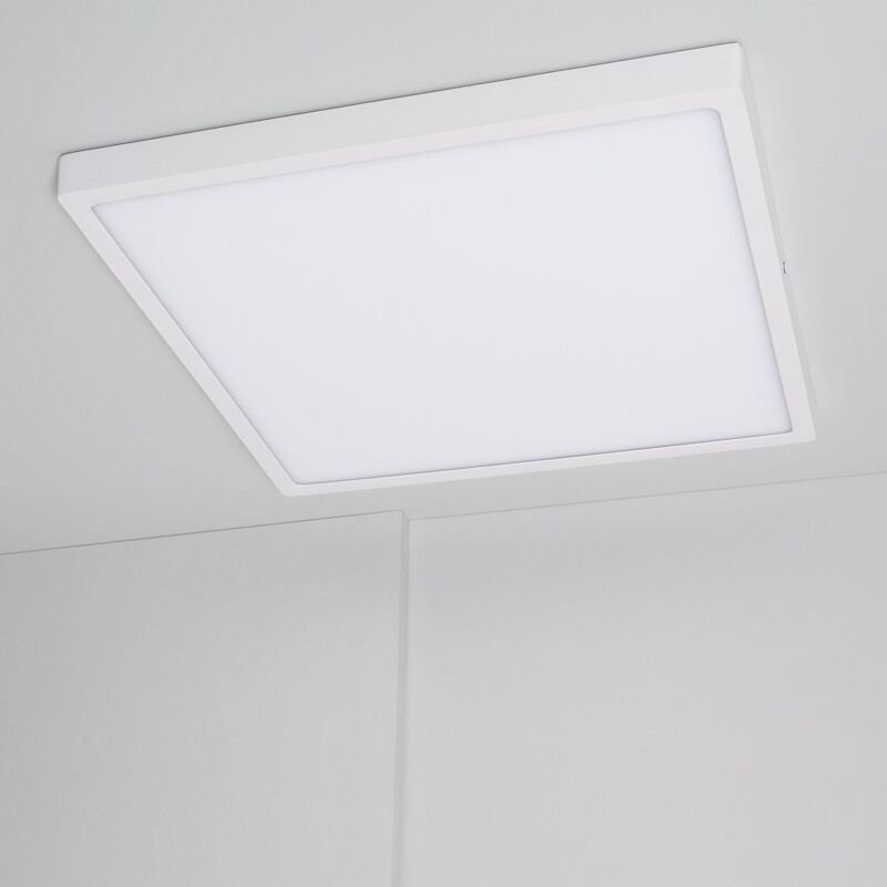 Efectoled - LED-Deckenleuchte 30W Eckig Superslim Wählbar cct 400x400 mm Wählbar (Warm-Neutral-Kalt)