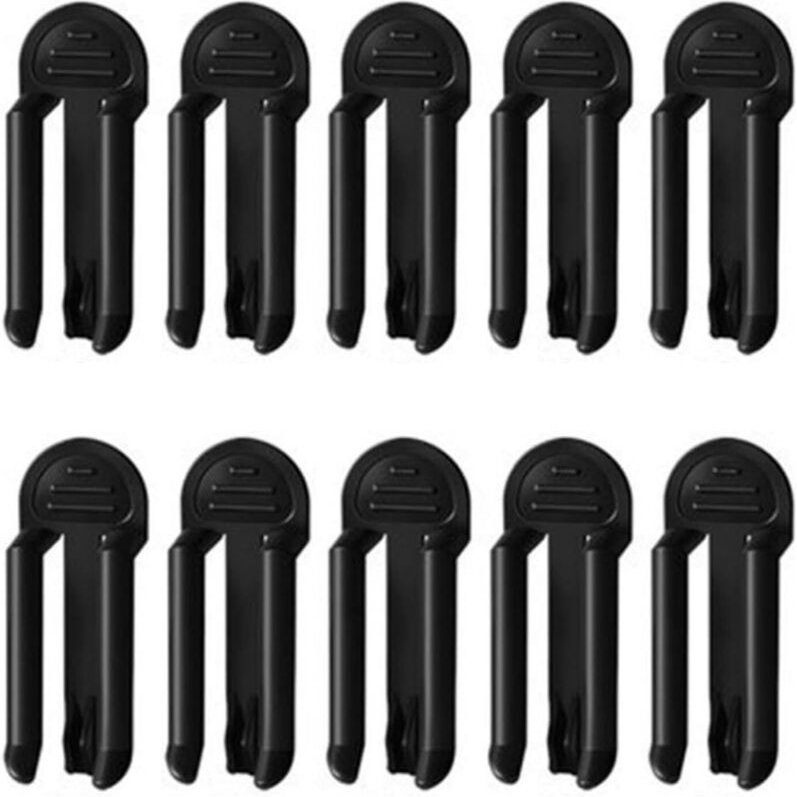 CCYKXA Mülleimerclip aus Kunststoff, fester Mülleimerhalterclip, 10-teiliger Mülleimerclip, Anti-Fall-Mülleimerclip, Cli...