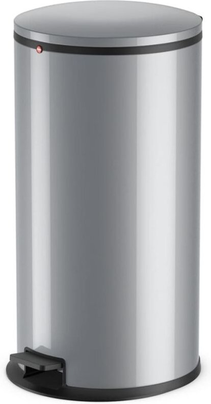 Hailo Pure XL, Stahlblech silber, 44 Liter, Inneneimer: verzinkt, Tret-Abfallsammler