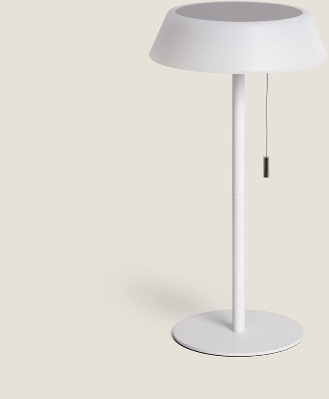 Led Tischleuchte Solar Außenbereich 1.2W Metall Aldana Weiß
