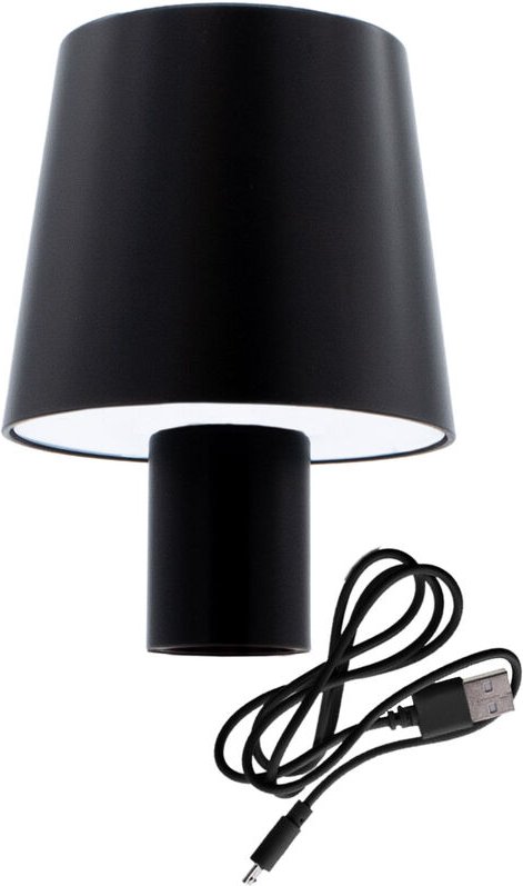 Thumbnail - Akku Touch Flaschenleuchte 60 led 14 x 10 cm - schwarz - Flaschenlicht warm und kalt weiß zum Aufstecken auf Flaschen - ...