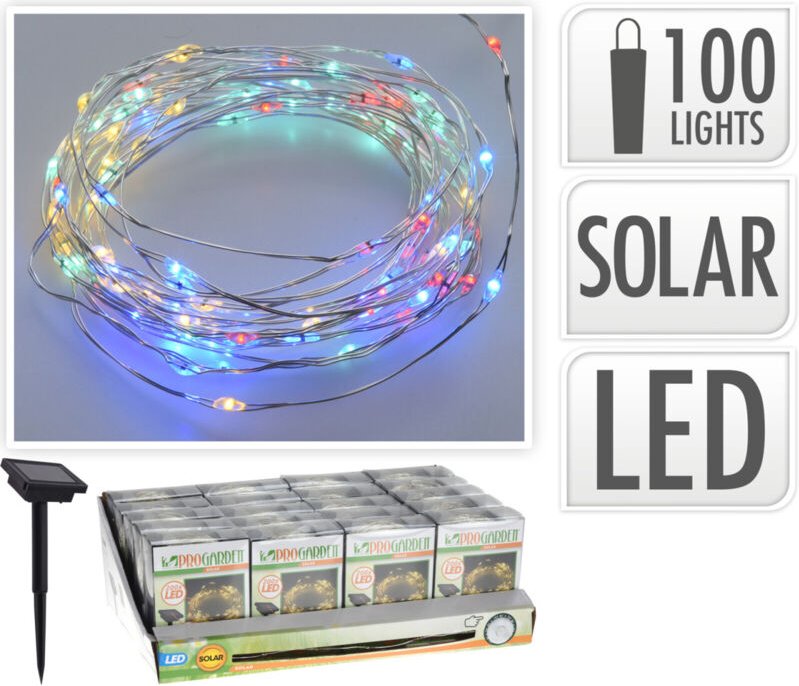 Thumbnail - LED Solar-Drahtlichterkette RGB Lichterkette