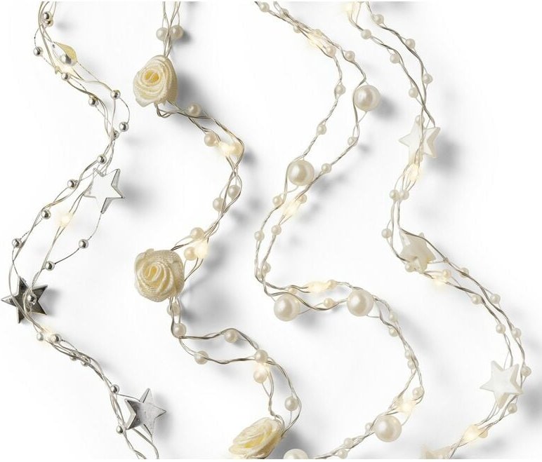 Mikro-LED-Kette, 190 cm, 20 LEDs mit warmem Licht