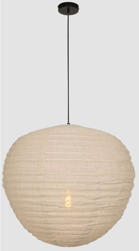 Steinhauer - Anne Lighting - hängeleuchte - Bangalore - beige - leinen metall