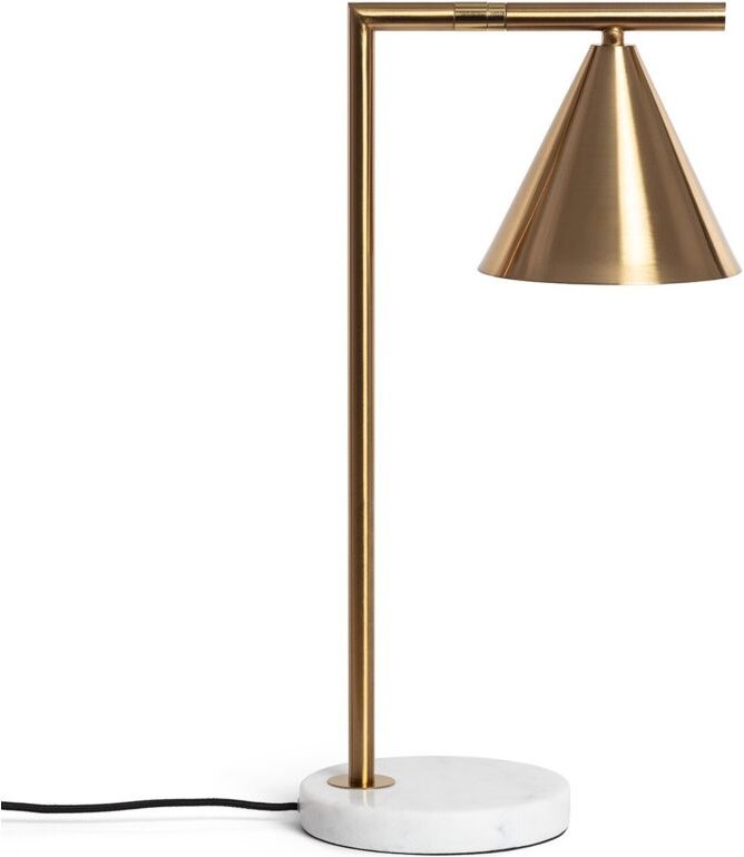 Tischlampe Marmor und Metall Tinos Gold