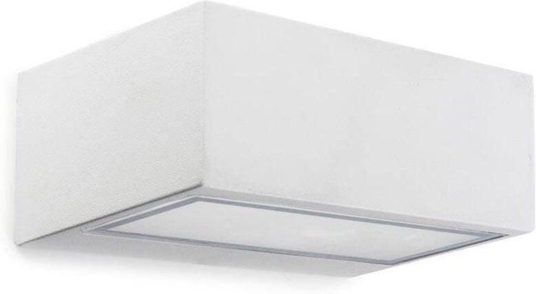 Leds-c4 - Nemesis Aluminium - 1 Licht Außenwandleuchte Weiß IP44