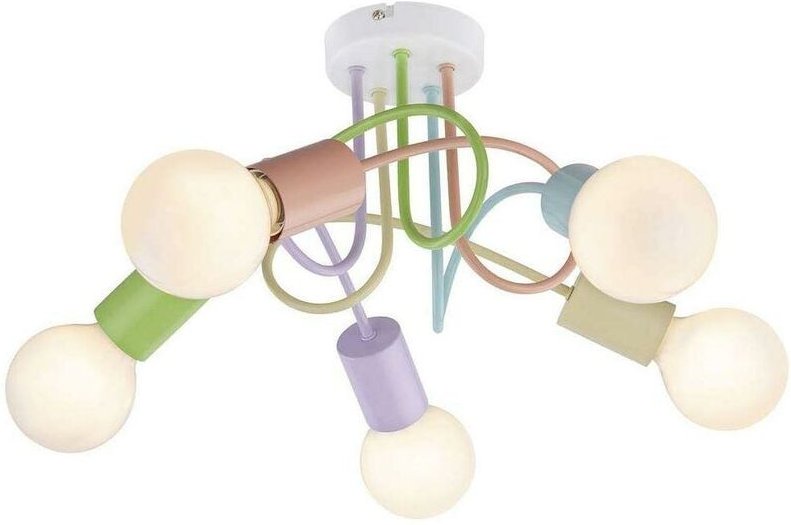 Rabalux - Dkl italia linett mehrfarbige deckenleuchte 5xe27 - drx6340