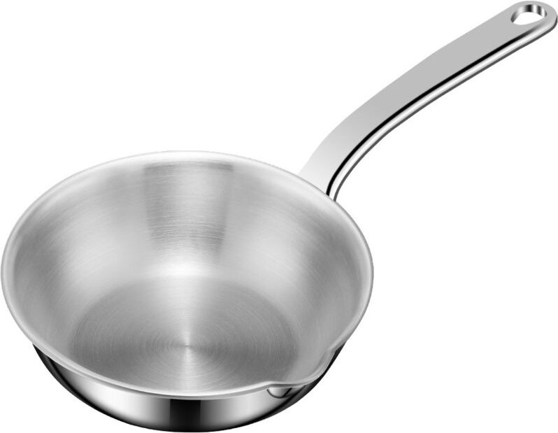 Mini-Bratpfanne aus Edelstahl, Omelettpfanne, 13 cm antihaftbeschichtete Eierpfanne, Kochpfanne aus Edelstahl, kleine Br...