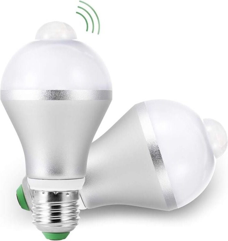 Thumbnail - AIPERQ E27 LED-Glühbirnen mit PIR-Bewegungsmelder, 15 W, intelligenter Lichtsensor, 5700 K, automatisches Ein-/Ausschalt...