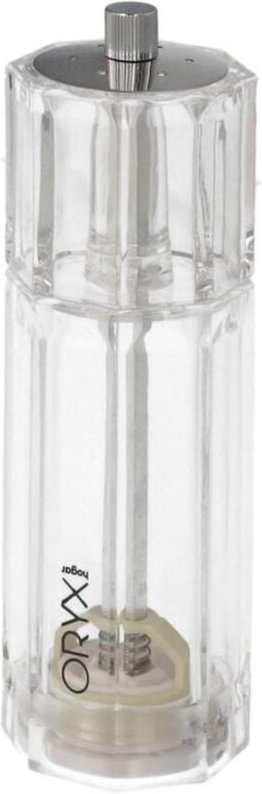 Salz-/Pfeffermühle aus Acryl ø 4,5 x 16 cm.