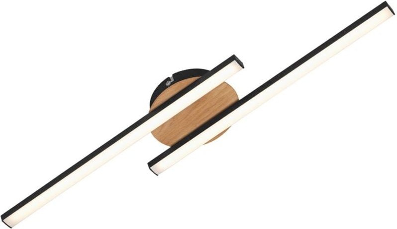 Briloner - Go led Deckenleuchte, Warmweißes Licht, schwarz, 56 x 12 x 3,7 cm