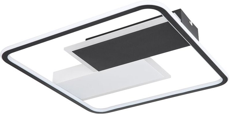 Globo - Deckenleuchte schwarz Wohnzimmerlampe dimmbar Deckenlampe weiß, led Smart Nachtlicht Fernbedienung cct, led 50W ...