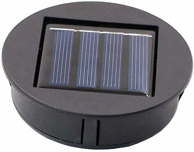 Aougo - Top-Ersatz-Solarlicht für Laterne, Solarpanel-Lichtabdeckung mit einer LED-Birne, DIY-Solarlaterne für Gartendek...