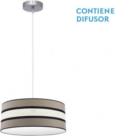 Fabrilamp Zweifarbiger Anhänger in taupe/beige Modell Karla