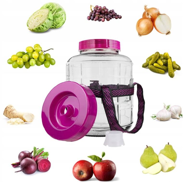 15-Liter-Multifunktions-Glasballon für Wein, Liköre, Gurken und Kohl