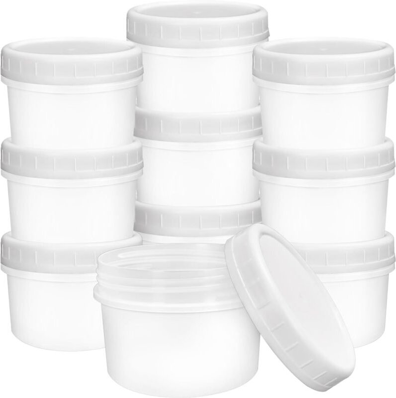 Thumbnail - 20 Mini-Lebensmittelbehälter, 160 ml, wiederverwendbarer Kunststoff, auslaufsicher, stapelbar, spülmaschinen- und gefrie...