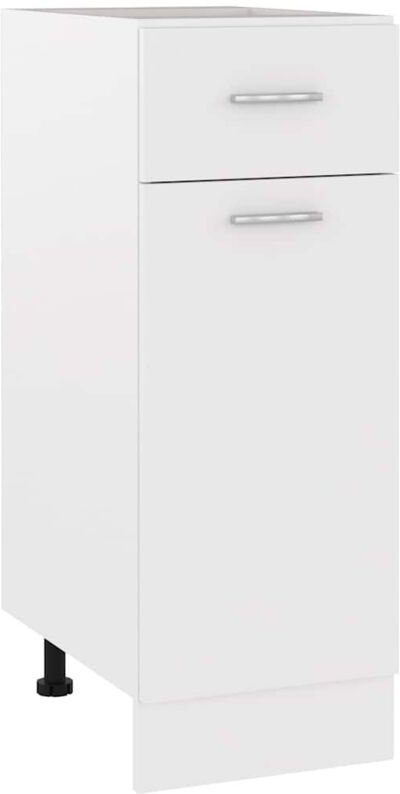 Schubunterschrank Weiß 30x46x81,5 cm Holzwerkstoff Vidaxl Weiß