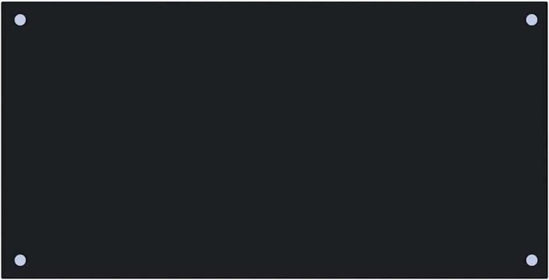 Küchenrückwand Schwarz 80x40 cm Hartglas Vidaxl