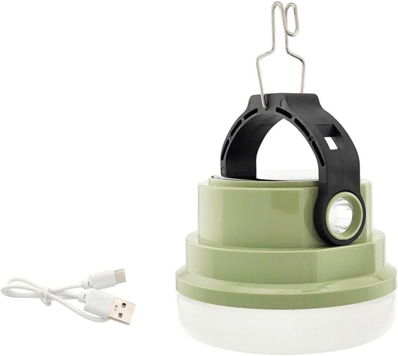 Wiederaufladbare Solar-LED-Campinglaterne, tragbares Zeltlicht mit magnetischem Griff – ideal für Camping, Notfälle, Zuh...