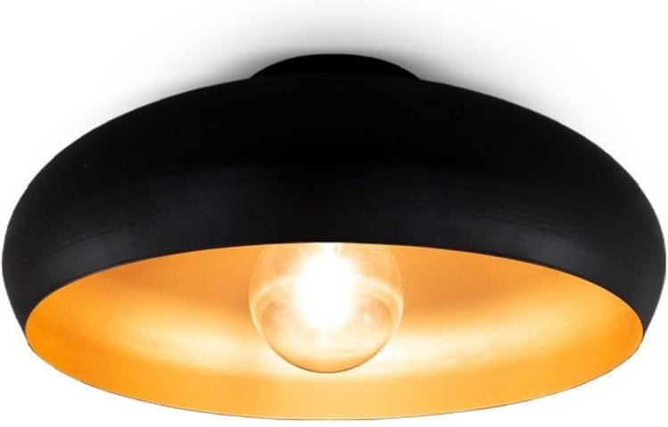 B.k.licht - Deckenleuchte Ø39,5 cm - E27 Fassung, 1-flammig, schwarz-gold
