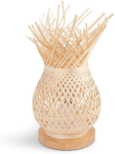 Barcelona Led - Tischlampe aus Korbgeflecht 'vimet'.
