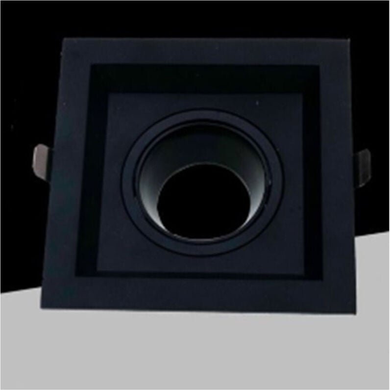 Trade Shop Traesio - Trade Shop - faretto orientabile da incasso neroper lampadine GU10 / GU5.3 P33-GU10-N1 -