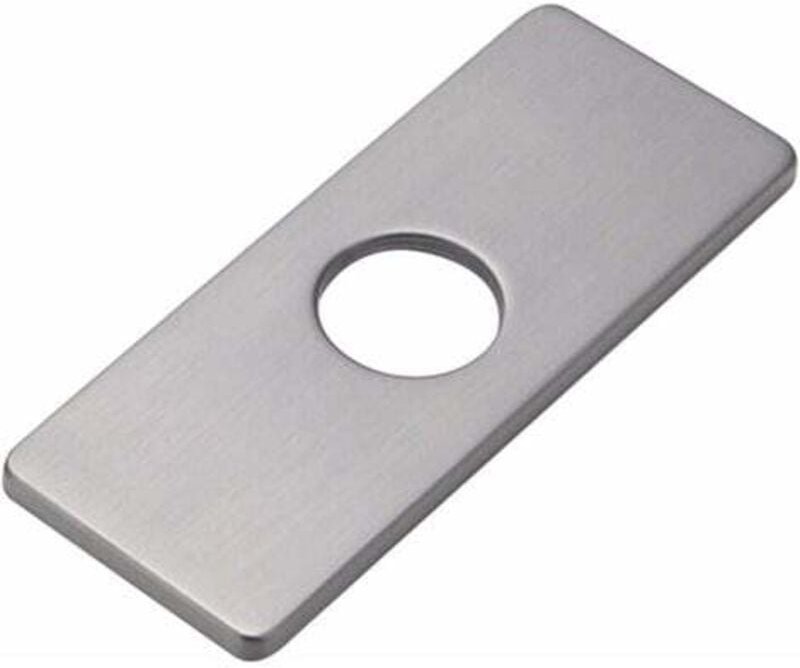 Lochabdeckung Deckplatte Einloch-Küchenspüle-Wasserhahn-Rosette, quadratische Deckplatte Edelstahl-Rosette zum Abdecken ...