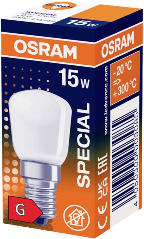 Thumbnail - Osram - homelighting Backofenlampe eek: g (a - g) 57 mm 230 v E14 15 w Spezialform 1 St.